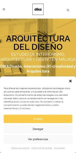 Anteprima del sito DIKA Estudio, media di Spagna per articoli sponsorizzati