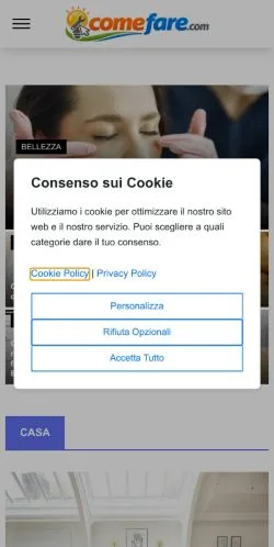 Forhåndsvisning af Come Fare, medie fra Italien til sponsorerede artikler
