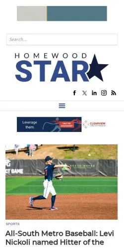 Anteprima del sito The Homewood Star, media di Stati Uniti per articoli sponsorizzati