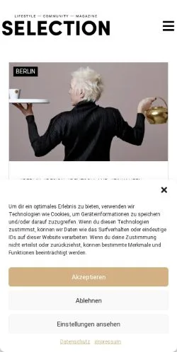 Anteprima del sito Selection City Guide, media di Germania per articoli sponsorizzati