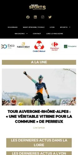 Anteprima del sito Parlons Sports, media di Francia per articoli sponsorizzati