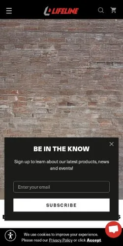 Anteprima del sito Lifeline Fitness, media di Stati Uniti per articoli sponsorizzati