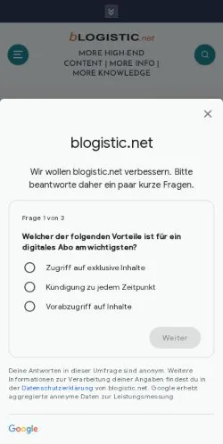 Anteprima del sito blogistic, media di Germania per articoli sponsorizzati