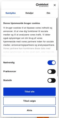 Anteprima del sito Ung Med Penge, media di Danimarca per articoli sponsorizzati