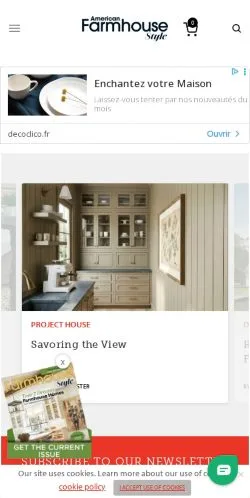 Anteprima del sito American Farmhouse Style, media di Stati Uniti per articoli sponsorizzati