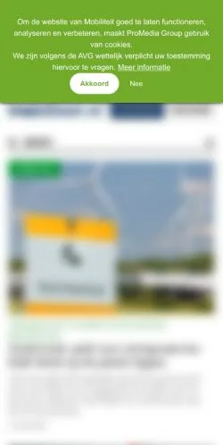 Anteprima del sito Mobiliteit, media di Paesi Bassi per articoli sponsorizzati