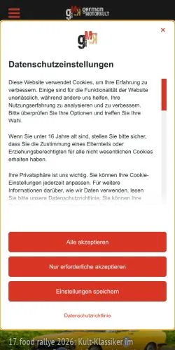 Podgląd witryny German MotorKult, medium z kraju Niemcy do artykułów sponsorowanych