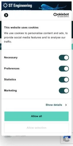 Anteprima del sito Aerospace Global News, media di Regno Unito per articoli sponsorizzati