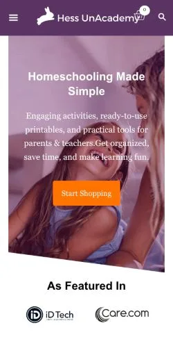 Podgląd witryny Hess Un-Academy, medium z kraju Stany Zjednoczone do artykułów sponsorowanych