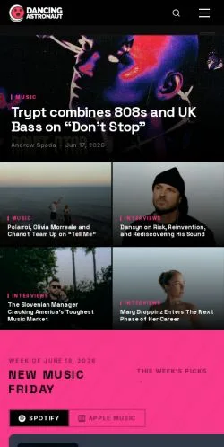 Forhåndsvisning af Dancing Astronaut, medie fra USA til sponsorerede artikler