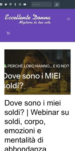 Vorschau der Website Eccellente Donna, Medium aus Italien für gesponserte Artikel