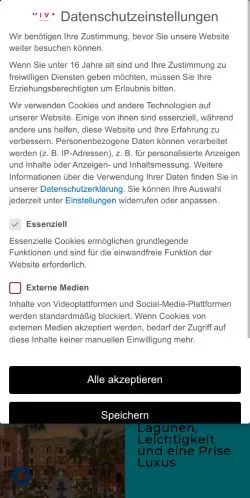 Preview of the Viva Monaco website, a media outlet in Germany for sponsored articles
