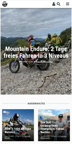 Anteprima del sito Motorradreporter, media di Stati Uniti per articoli sponsorizzati