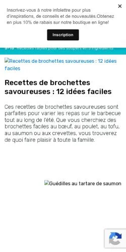Anteprima del sito 5ingredients15minutes, media di Francia per articoli sponsorizzati