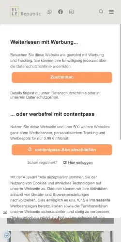 スポンサード記事向けのドイツメディア、Elle Republicのサイトプレビュー