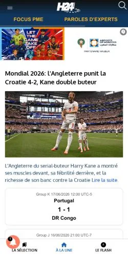 Anteprima del sito H24Info, media di Francia per articoli sponsorizzati