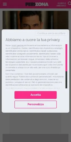 Anteprima del sito Perizona Magazine, media di Italia per articoli sponsorizzati