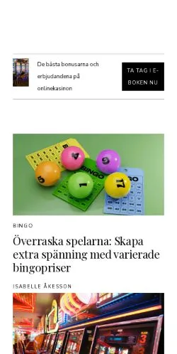 Anteprima del sito casinosport.se, media di Svezia per articoli sponsorizzati
