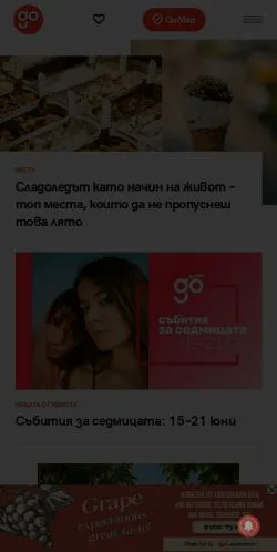 Anteprima del sito Go Guide, media di Bulgaria per articoli sponsorizzati