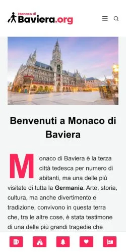 Sponsorlu makaleler için İtalya medyası Monaco di Baviera sitesinin önizlemesi