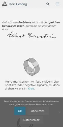 Anteprima del sito Karl Hosang Designed Learning, media di Germania per articoli sponsorizzati
