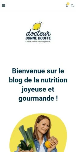 Anteprima del sito Docteur Bonne Bouffe, media di Francia per articoli sponsorizzati