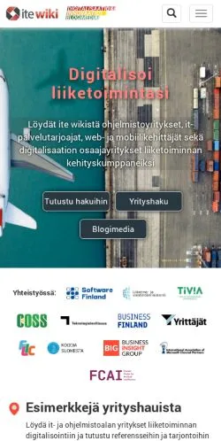 Anteprima del sito itewiki, media di Finlandia per articoli sponsorizzati