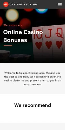 스폰서 기사용 영국 매체 CasinoChecking 사이트 미리보기