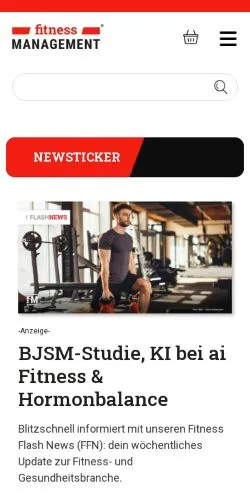 Anteprima del sito Fitness Management, media di Germania per articoli sponsorizzati