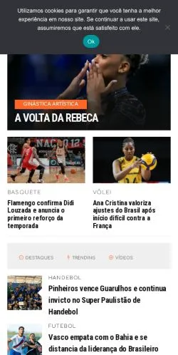 Anteprima del sito OTD Olimpíada Todo Dia, media di Brasile per articoli sponsorizzati