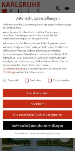 Anteprima del sito Karlsruhepuls, media di Germania per articoli sponsorizzati