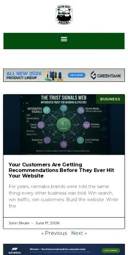 スポンサード記事向けのアメリカ合衆国メディア、Beard Bros Pharmsのサイトプレビュー