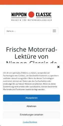Anteprima del sito Nippon-Classic, media di Germania per articoli sponsorizzati