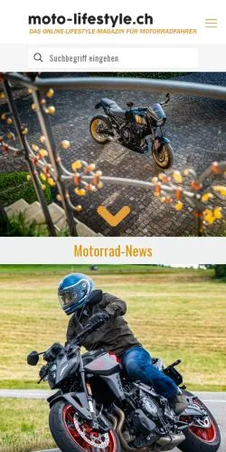 Podgląd witryny Moto-Lifestyle, medium z kraju Szwajcaria do artykułów sponsorowanych