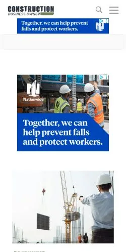 Anteprima del sito Construction Business Owner Magazine, media di Stati Uniti per articoli sponsorizzati