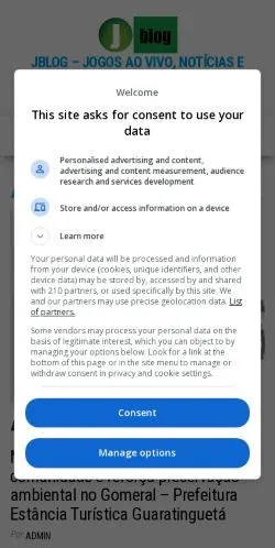 Anteprima del sito JBLOG, media di Brasile per articoli sponsorizzati