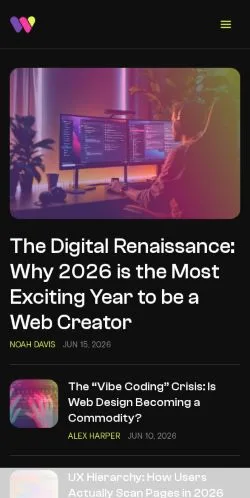 Forhåndsvisning af WebDesignerDepot, medie fra USA til sponsorerede artikler