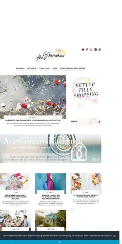 Anteprima del sito The Shopazine, media di Germania per articoli sponsorizzati
