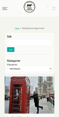 Podgląd witryny Kardemummagumman, medium z kraju Szwecja do artykułów sponsorowanych