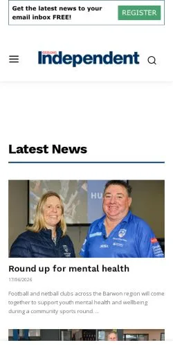 Podgląd witryny Geelong Independent, medium z kraju Australia do artykułów sponsorowanych