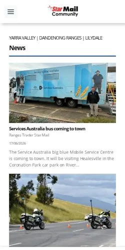 Anteprima del sito Star Mail Community, media di Australia per articoli sponsorizzati