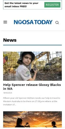 Anteprima del sito Noosa Today, media di Australia per articoli sponsorizzati