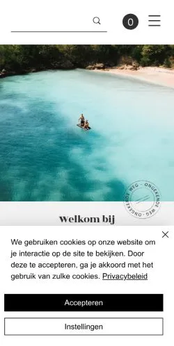 스폰서 기사용 네덜란드 매체 Ongekende Weg 사이트 미리보기