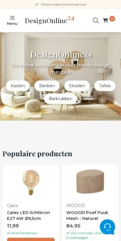 Anteprima del sito DesignOnline24, media di Paesi Bassi per articoli sponsorizzati