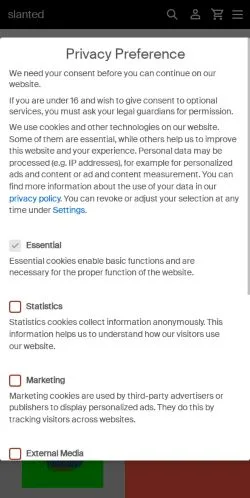 Vorschau der Website Slanted, Medium aus Deutschland für gesponserte Artikel