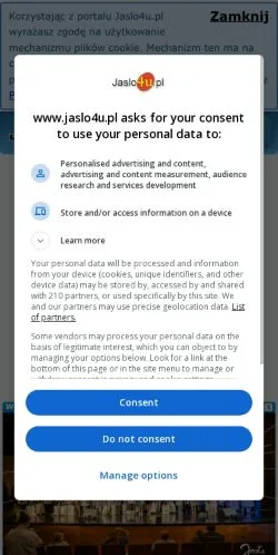 スポンサード記事向けのポーランドメディア、Jaslo4Uのサイトプレビュー