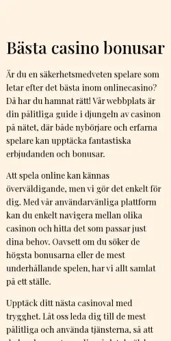 Sponsorlu makaleler için İsveç medyası tipsare.se sitesinin önizlemesi