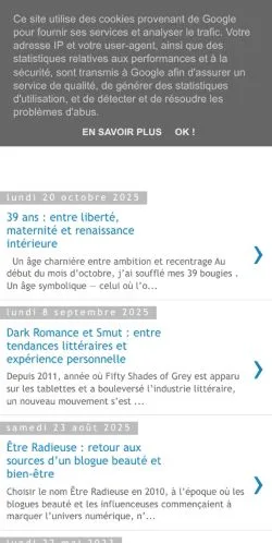 Anteprima del sito Etre Radieuse, media di Francia per articoli sponsorizzati