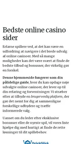 Anteprima del sito casinovinder.dk, media di Danimarca per articoli sponsorizzati