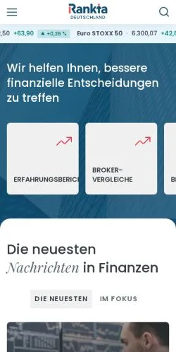 Anteprima del sito Rankia, media di Germania per articoli sponsorizzati